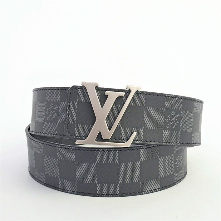 ルイ ヴィトン サンチュール・LV イニシャル 40MM リバーシブル ダミエ