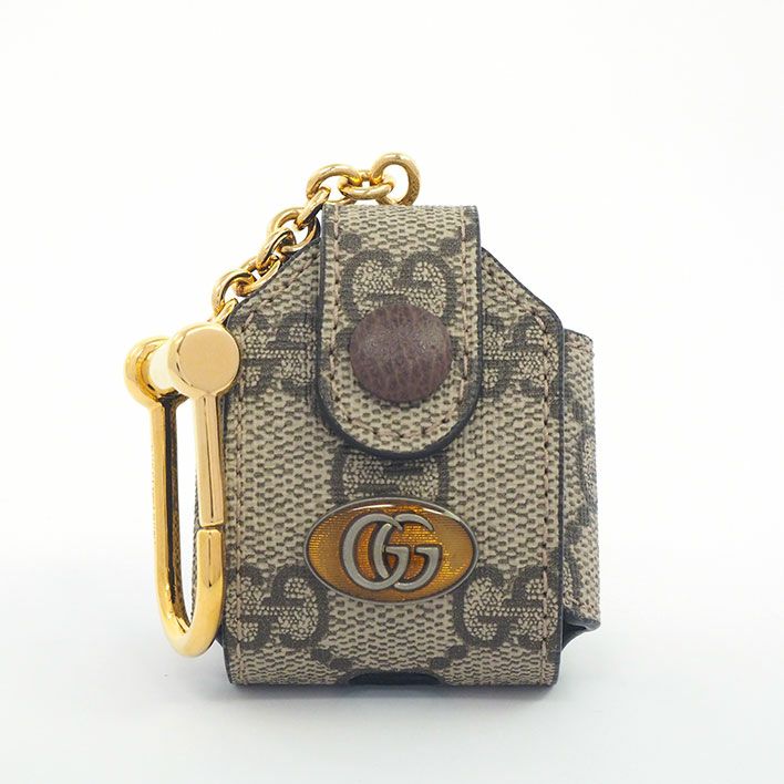 グッチ AirPodsケース GGロゴ GGスプリーム 【イヤホンケース】| 中古