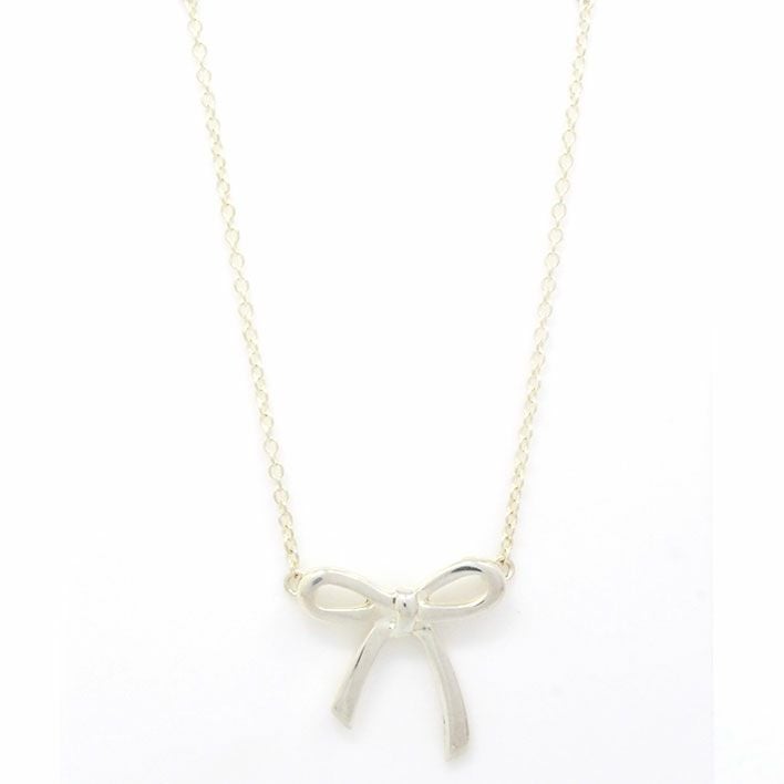 Tiffany & Co. ボウ ネックレス シルバー リボン(ミニ) ティファニー ボウ リボン ミニ シルバー925 【ネックレス