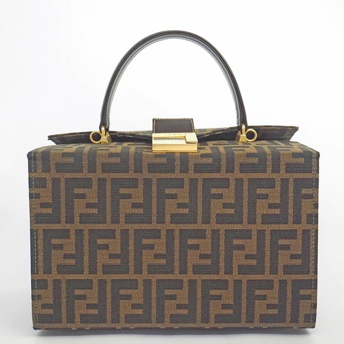 FENDI フェンディ ズッカ柄 バニティバッグ ヴィンテージ フェンディ FF柄 バニティ ヴィンテージ ズッカ レディース